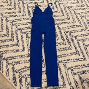 ZARA NWT Blue Jumpsuit Bodysuit Sexy